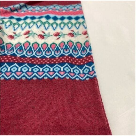 Matilda Jane Snuggle Bug Llama Sleeper Romper 3-6 months Girls Red Footed Ruffle - Picture 7 of 8